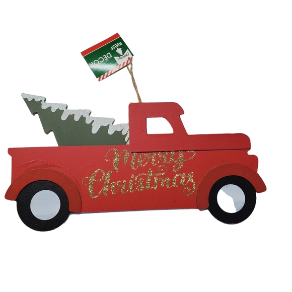 NWT Christmas Bundle Decorations /Crafts Red Truck Theme - Picture 13 of 15